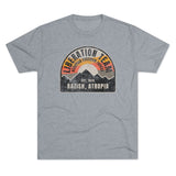 Distressed Atropian Liberation Team Badge Triblend Athletic Shirt T-Shirt Printify Tri-Blend Premium Heather S 