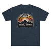 Distressed Atropian Liberation Team Badge Triblend Athletic Shirt T-Shirt Printify Tri-Blend Vintage Navy S 