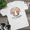 Free Pineland Camping Badge Triblend Athletic Shirt T-Shirt Printify 