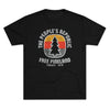 Free Pineland Camping Badge Triblend Athletic Shirt T-Shirt Printify Tri-Blend Vintage Black S 