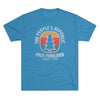 Free Pineland Camping Badge Triblend Athletic Shirt T-Shirt Printify Tri-Blend Vintage Turquoise S 
