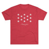 George Washington Flag Triblend Athletic Shirt T-Shirt Printify Tri-Blend Vintage Red M 