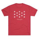 George Washington Flag Triblend Athletic Shirt T-Shirt Printify Tri-Blend Vintage Red M 