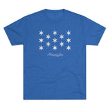 George Washington Flag Triblend Athletic Shirt T-Shirt Printify Tri-Blend Vintage Royal L 