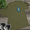 Green Beret Gang Front and Back Print Triblend Athletic Shirt T-Shirt Printify 