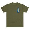 Green Beret Gang Front and Back Print Triblend Athletic Shirt T-Shirt Printify 