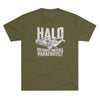 HALO Military Freefall Triblend Athletic Shirt T-Shirt Printify Tri-Blend Military Green M 