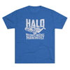 HALO Military Freefall Triblend Athletic Shirt T-Shirt Printify Tri-Blend Vintage Royal M 