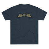 Jedburgh Distressed Wings OD EDITION Triblend Shirt T-Shirt Printify Tri-Blend Vintage Navy M 