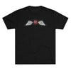 Jedburgh Distressed Wings Triblend Shirt T-Shirt Printify Tri-Blend Vintage Black S 