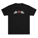 Jedburgh Distressed Wings Triblend Shirt T-Shirt Printify Tri-Blend Vintage Black S 