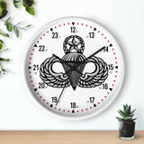 Jumpmaster Wings Wall clock Home Decor Printify 