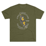 Jungle Operations Training Course Triblend Athletic Shirt T-Shirt Printify Tri-Blend Military Green L 