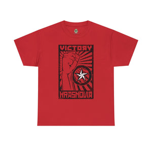 Krasnovia Victory Propoganda Standard Fit Shirt T-Shirt Printify L Red 