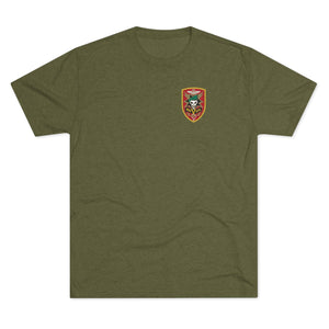 MACV-SOG Left Chest - Triblend Athletic Shirt T-Shirt Printify S Tri-Blend Military Green 