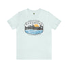 Nangarhar Hiking and Fishing Adventure Club Badge Athletic Fit Short Sleeve Tee T-Shirt Printify L Heather Ice Blue 