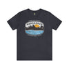 Nangarhar Hiking and Fishing Adventure Club Badge Athletic Fit Short Sleeve Tee T-Shirt Printify L Heather Navy 