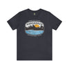 Nangarhar Hiking and Fishing Adventure Club Badge Athletic Fit Short Sleeve Tee T-Shirt Printify L Heather Navy 