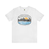 Nangarhar Hiking and Fishing Adventure Club Badge Athletic Fit Short Sleeve Tee T-Shirt Printify S Ash 