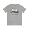 Nangarhar Hiking and Fishing Adventure Club Badge Athletic Fit Short Sleeve Tee T-Shirt Printify S Athletic Heather 