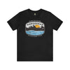 Nangarhar Hiking and Fishing Adventure Club Badge Athletic Fit Short Sleeve Tee T-Shirt Printify S Black 