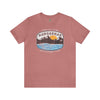 Nangarhar Hiking and Fishing Adventure Club Badge Athletic Fit Short Sleeve Tee T-Shirt Printify S Heather Mauve 