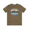 Nangarhar Hiking and Fishing Adventure Club Badge Athletic Fit Short Sleeve Tee T-Shirt Printify S Heather Olive 