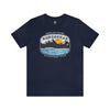 Nangarhar Hiking and Fishing Adventure Club Badge Athletic Fit Short Sleeve Tee T-Shirt Printify S Navy 