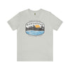 Nangarhar Hiking and Fishing Adventure Club Badge Athletic Fit Short Sleeve Tee T-Shirt Printify S Silver 