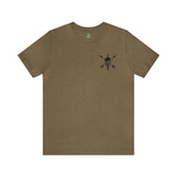 Nous Defions Athletic Fit Short Sleeve Tee T-Shirt Printify L Heather Olive 