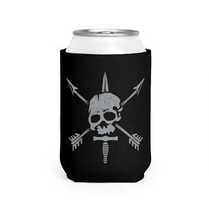 Nous Defions Insignia Can Cooler Sleeve Accessories Printify White One size 