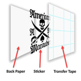 Nous Defions Insignia Tab Vinyl Cut Sticker Stickers American Marauder 