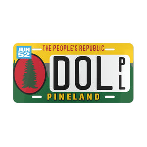 Peoples Republic of Pineland - Vanity Plate Accessories Printify 12" × 6" 
