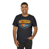 Pineland Distressed Camping Badge Athletic Fit Short Sleeve Tee T-Shirt Printify 