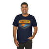 Pineland Distressed Camping Badge Athletic Fit Short Sleeve Tee T-Shirt Printify 