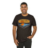 Pineland Distressed Camping Badge Athletic Fit Short Sleeve Tee T-Shirt Printify 