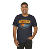 Pineland Distressed Camping Badge Athletic Fit Short Sleeve Tee T-Shirt Printify 