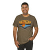 Pineland Distressed Camping Badge Athletic Fit Short Sleeve Tee T-Shirt Printify 