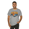 Pineland Distressed Camping Badge Athletic Fit Short Sleeve Tee T-Shirt Printify 