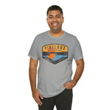Pineland Distressed Camping Badge Athletic Fit Short Sleeve Tee T-Shirt Printify 