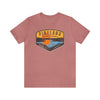 Pineland Distressed Camping Badge Athletic Fit Short Sleeve Tee T-Shirt Printify L Heather Mauve 