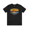 Pineland Distressed Camping Badge Athletic Fit Short Sleeve Tee T-Shirt Printify S Black 