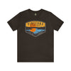 Pineland Distressed Camping Badge Athletic Fit Short Sleeve Tee T-Shirt Printify S Brown 