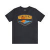 Pineland Distressed Camping Badge Athletic Fit Short Sleeve Tee T-Shirt Printify S Dark Grey 