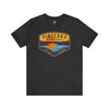 Pineland Distressed Camping Badge Athletic Fit Short Sleeve Tee T-Shirt Printify S Dark Grey Heather 