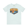 Pineland Distressed Camping Badge Athletic Fit Short Sleeve Tee T-Shirt Printify S Heather Ice Blue 