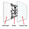 Pineland Resistance Bear Claw Insignia Tab Vinyl Cut Sticker Stickers American Marauder 