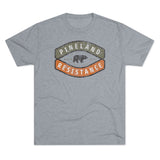 Pineland Resistance Force (PRF) Camping Badge Triblend Shirt T-Shirt Printify Tri-Blend Premium Heather L 
