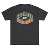 Pineland Resistance Force (PRF) Camping Badge Triblend Shirt T-Shirt Printify Tri-Blend Vintage Black M 
