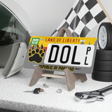 Pineland Resistance Forces 'De Oppresso Liber' - Vanity Plate Accessories Printify 